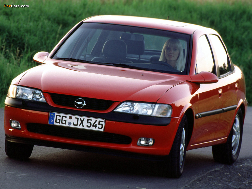 Opel Vectra Sedan (B) 1995–99 wallpapers (1024 x 768)