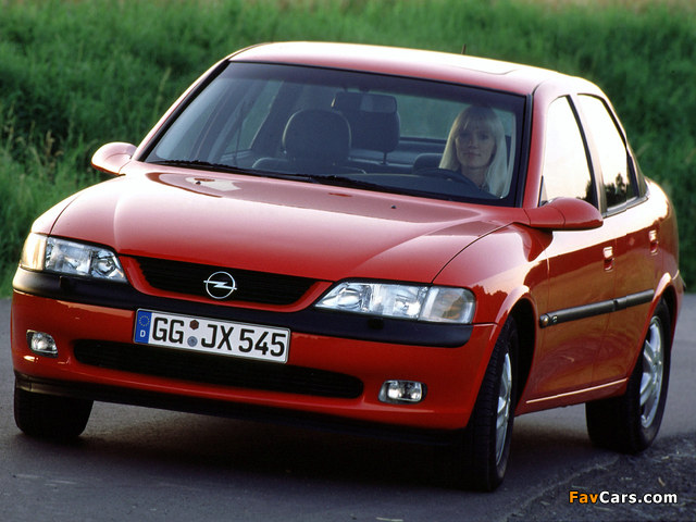 Opel Vectra Sedan (B) 1995–99 wallpapers (640 x 480)
