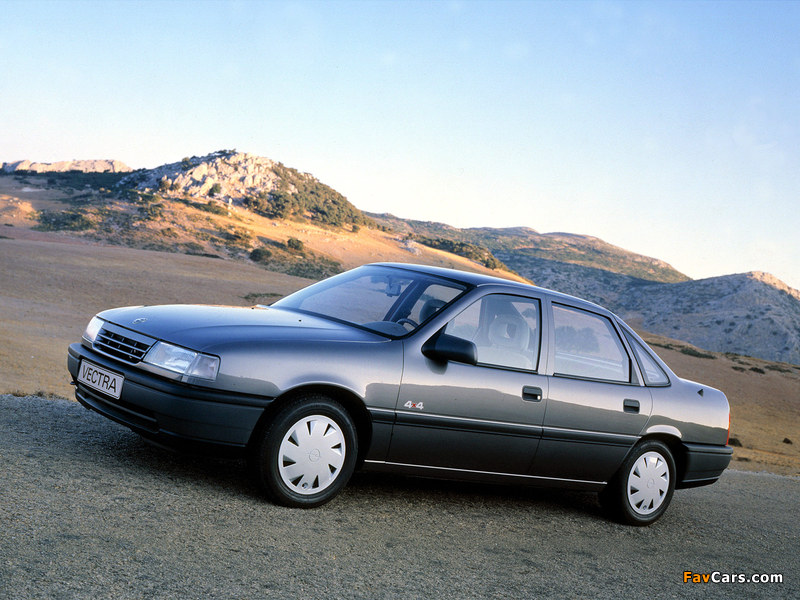 Pictures of Opel Vectra 1.8 S 4x4 Sedan (A) 1988–89 (800 x 600)