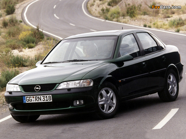 Opel Vectra Sedan (B) 1995–99 wallpapers (640 x 480)