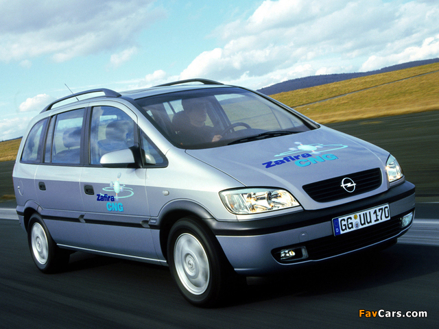 Images of Opel Zafira CNG (A) 2002–05 (640 x 480)