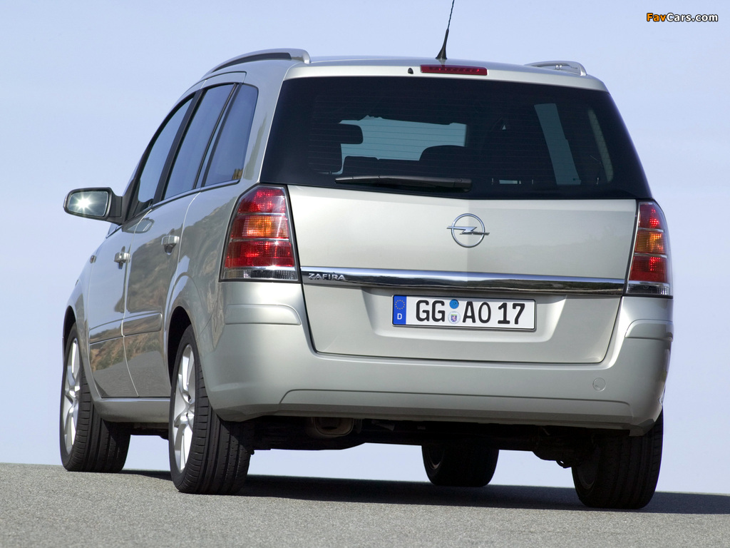 Images of Opel Zafira (B) 2005–08 (1024 x 768)