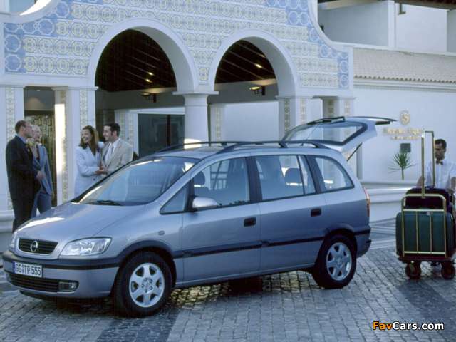 Opel Zafira (A) 1999–2003 pictures (640 x 480)