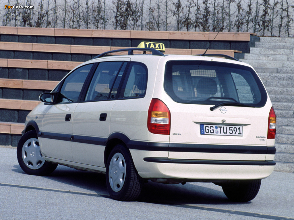 Opel Zafira Taxi (A) 1999–2003 pictures (1024 x 768)