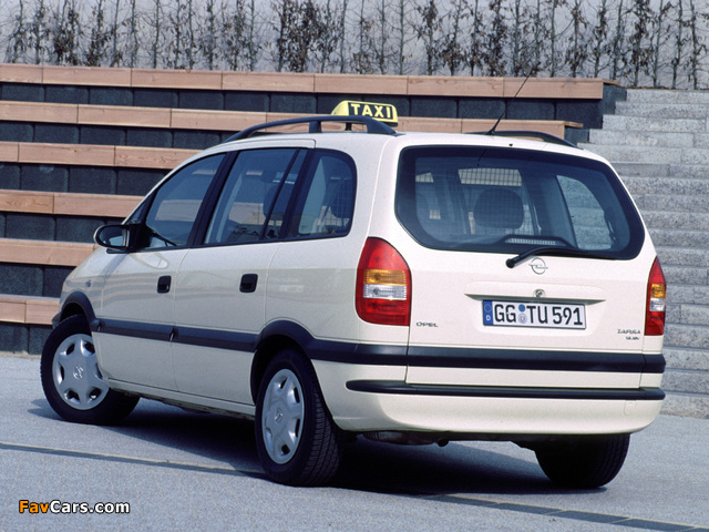Opel Zafira Taxi (A) 1999–2003 pictures (640 x 480)