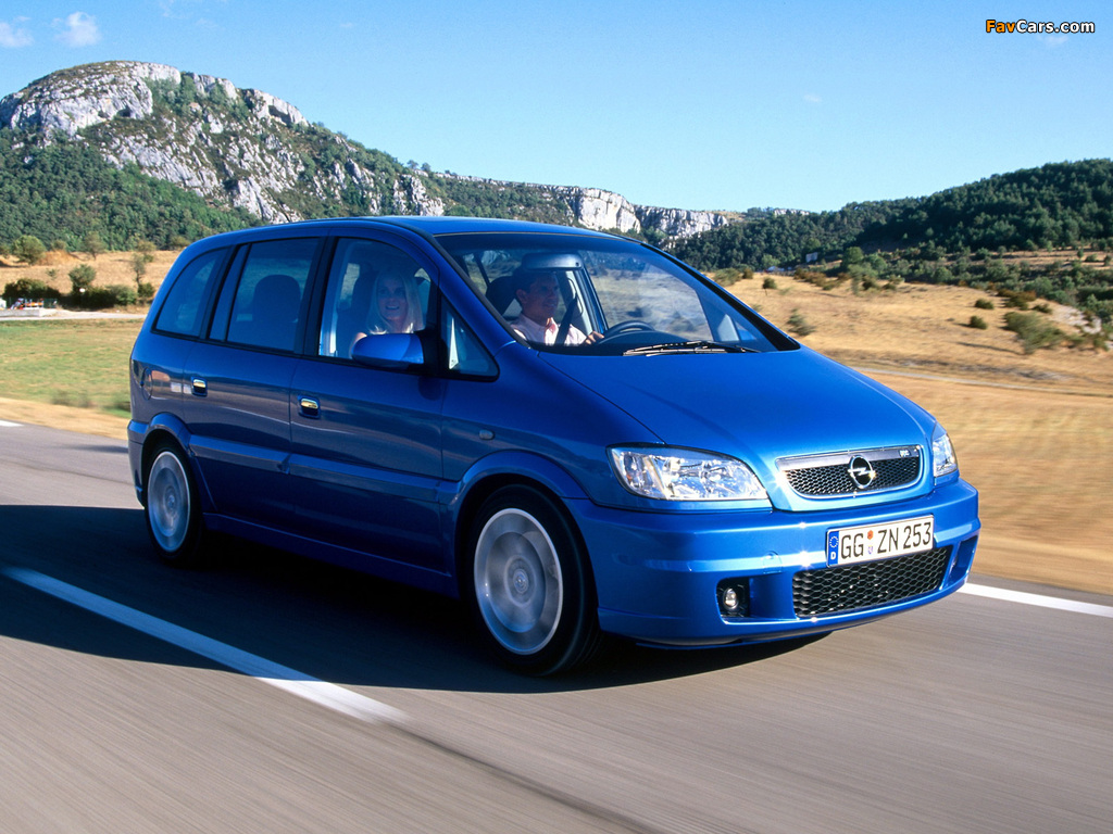 Opel Zafira OPC (A) 2001–05 pictures (1024 x 768)