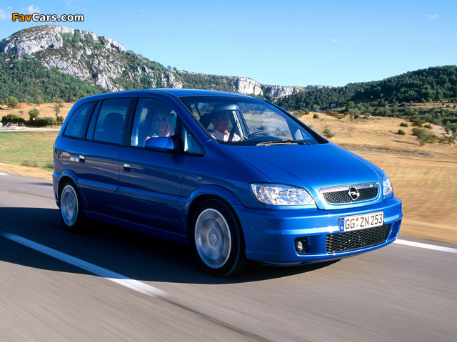 Opel Zafira OPC (A) 2001–05 pictures (640 x 480)