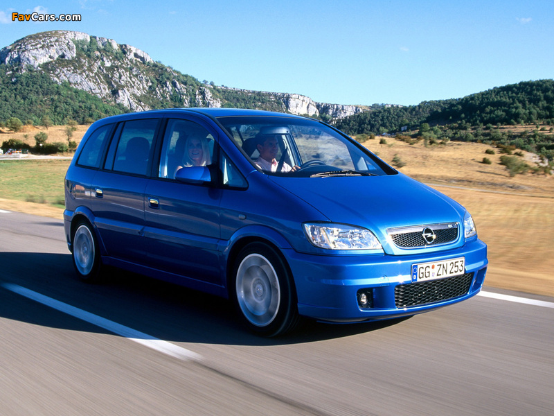 Opel Zafira OPC (A) 2001–05 pictures (800 x 600)