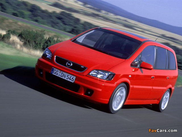 Opel Zafira OPC (A) 2001–05 pictures (640 x 480)