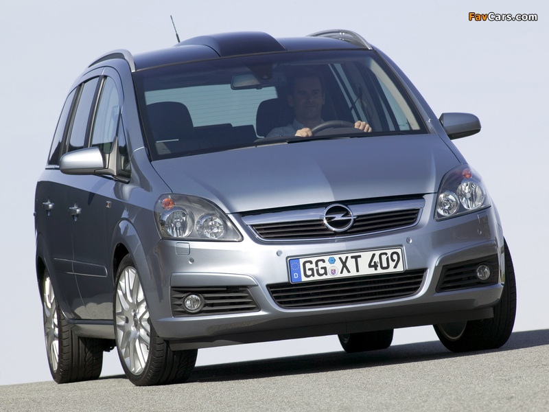 Opel Zafira 2.0 Turbo (B) 2005–08 images (800 x 600)