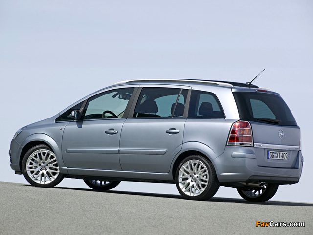 Opel Zafira 2.0 Turbo (B) 2005–08 images (640 x 480)