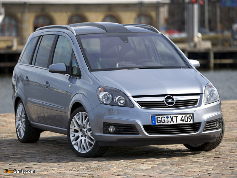 Opel Zafira 2.0 Turbo (B) 2005–08 images (800 x 600)