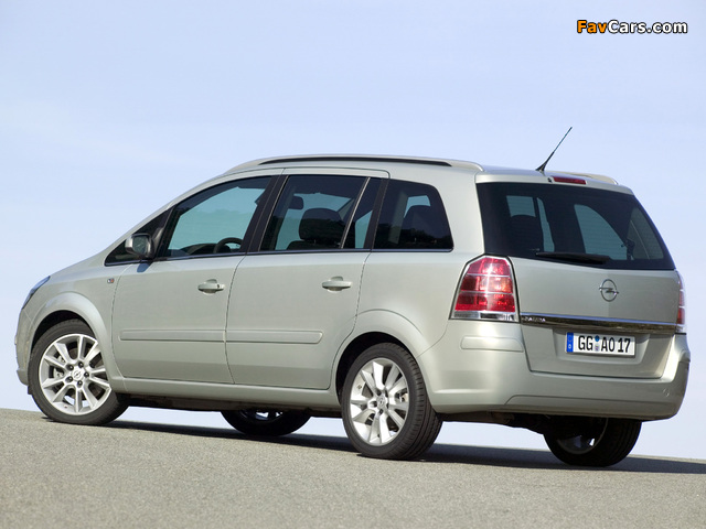 Opel Zafira (B) 2005–08 pictures (640 x 480)