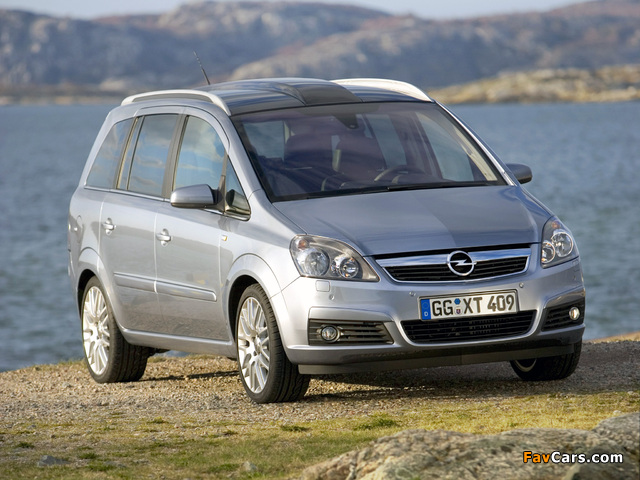 Opel Zafira 2.0 Turbo (B) 2005–08 pictures (640 x 480)