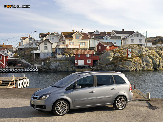 Opel Zafira 2.0 Turbo (B) 2005–08 pictures (640 x 480)