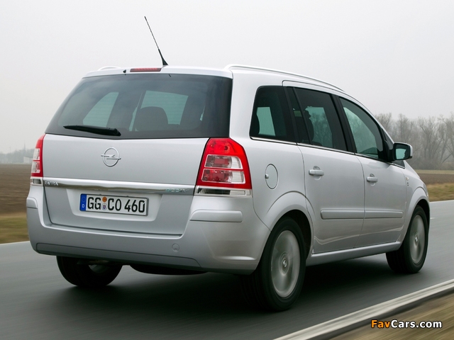 Opel Zafira ecoFLEX (B) 2009 wallpapers (640 x 480)