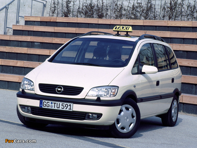 Photos of Opel Zafira Taxi (A) 1999–2003 (640 x 480)