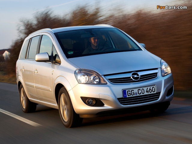 Photos of Opel Zafira ecoFLEX (B) 2009 (640 x 480)