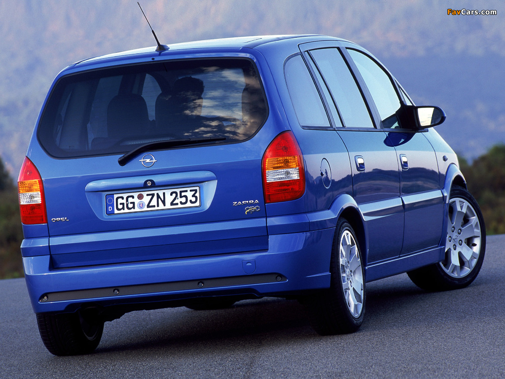 Pictures of Opel Zafira OPC (A) 2001–05 (1024 x 768)