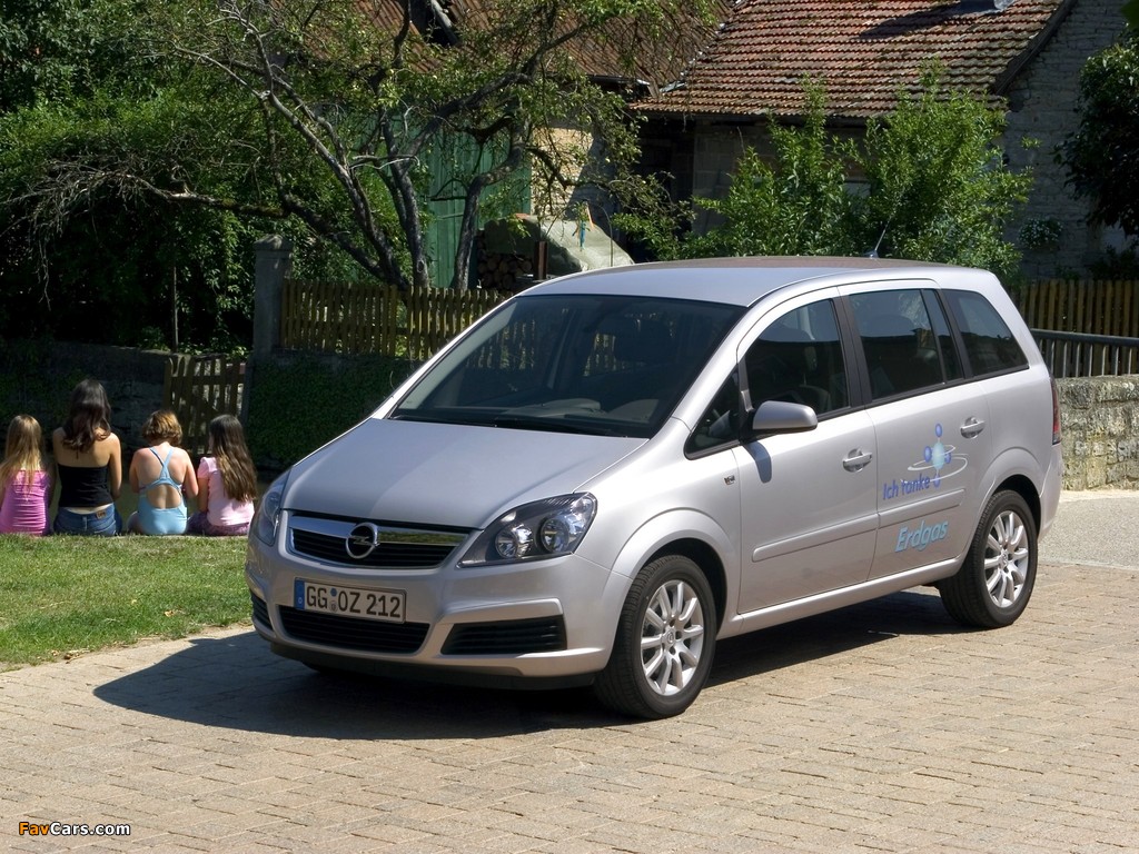 Pictures of Opel Zafira CNG (B) 2005–08 (1024 x 768)