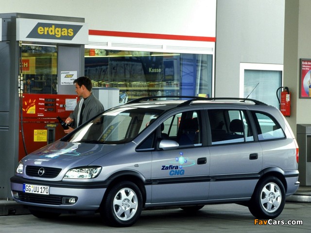 Opel Zafira CNG (A) 2002–05 wallpapers (640 x 480)