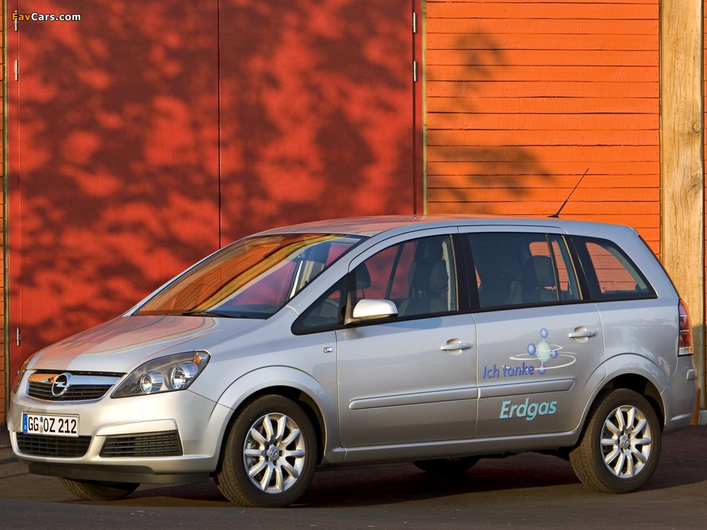 Opel Zafira CNG (B) 2005–08 wallpapers (1024 x 768)