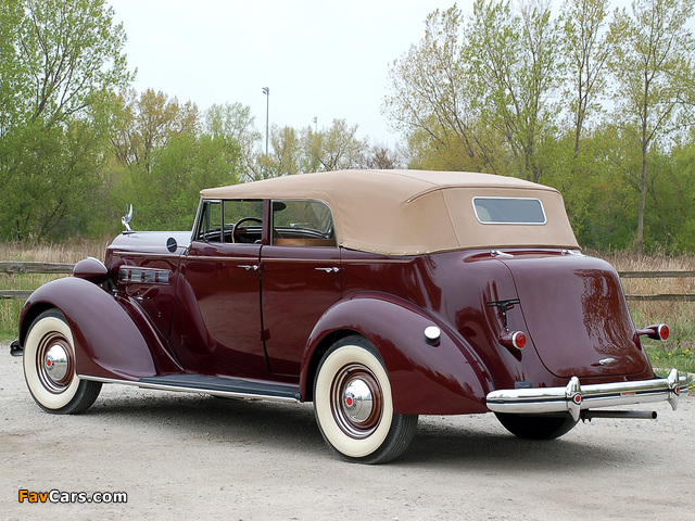 Packard 120 Convertible Sedan (120-C 1097) 1937 wallpapers (640 x 480)