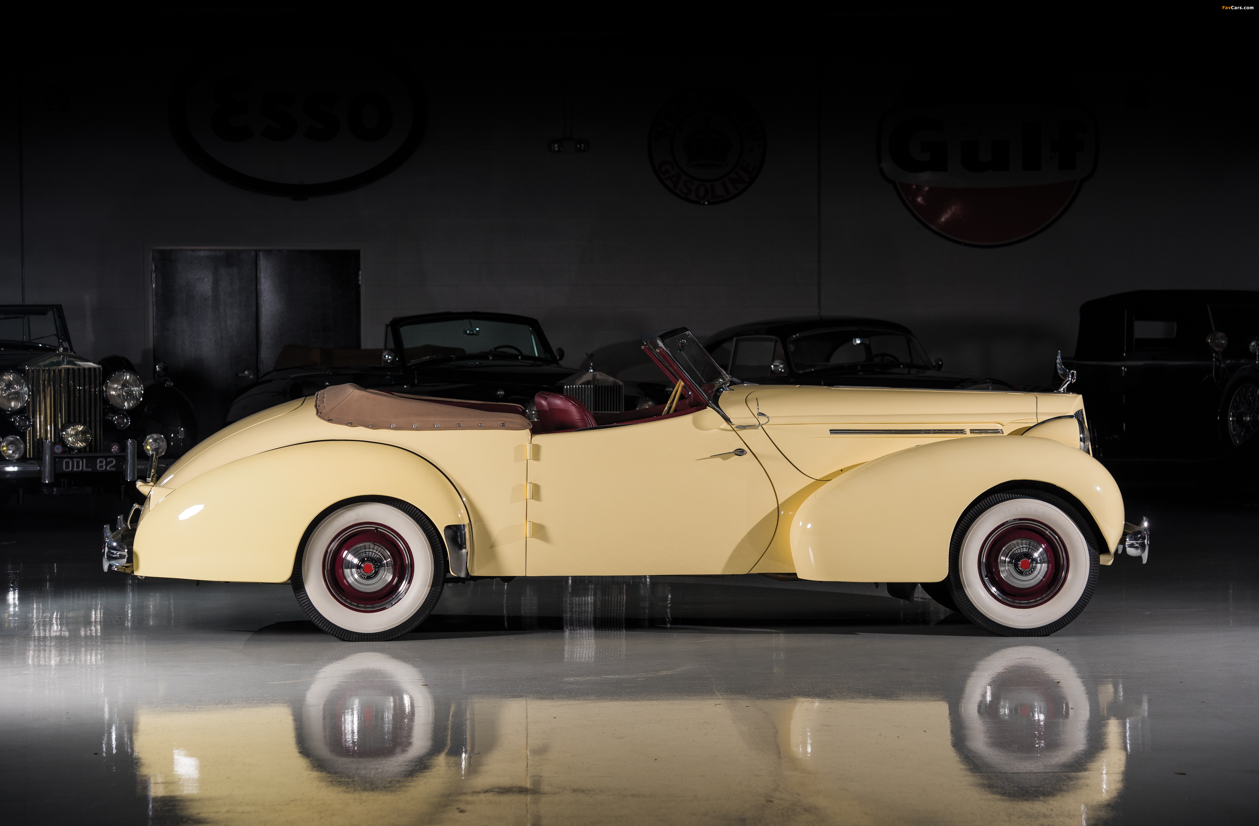 Packard 120 Convertible Victoria by Darrin (1701) 1939 wallpapers (4000 x 2626)