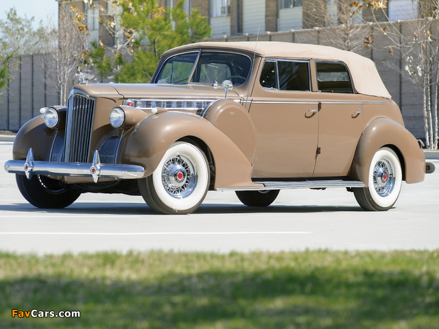 Pictures of Packard 160 Super Eight Convertible Sedan (1803-1377) 1940 (640 x 480)