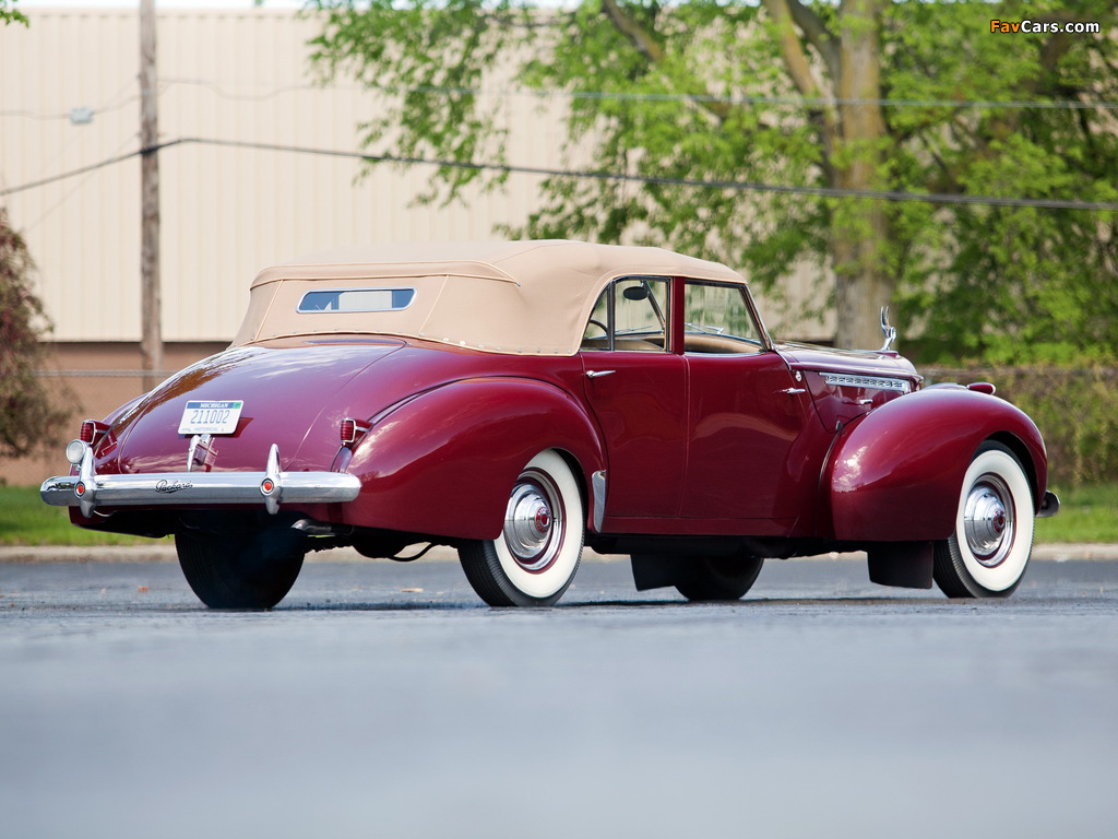Pictures of Packard 180 Custom Super Eight Convertible Sedan by Darrin (1807-710) 1940 (1024 x 768)
