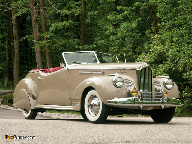 Pictures of Packard 180 Super Eight Convertible Victoria by Darrin (1906-1429) 1941 (640 x 480)