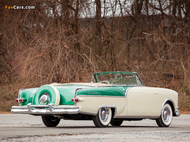 Packard Caribbean Convertible Coupe (5478) 1954 pictures (640 x 480)