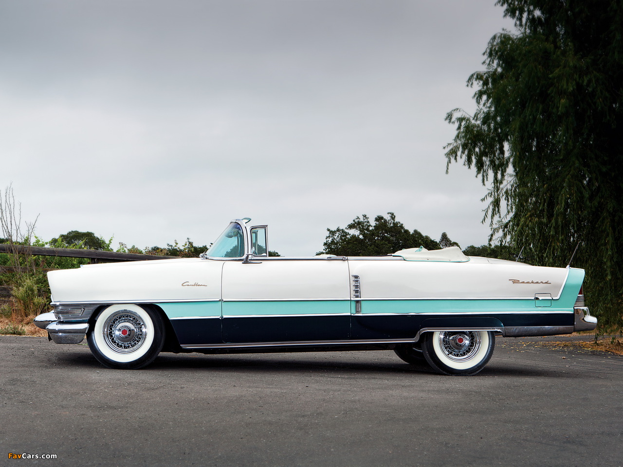 Packard Caribbean Convertible Coupe (5580-5588) 1955 wallpapers (1280 x 960)