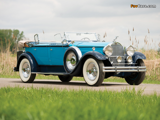 1930 Packard Custom Eight Sport Phaeton (740-441) 1929–30 pictures (640 x 480)