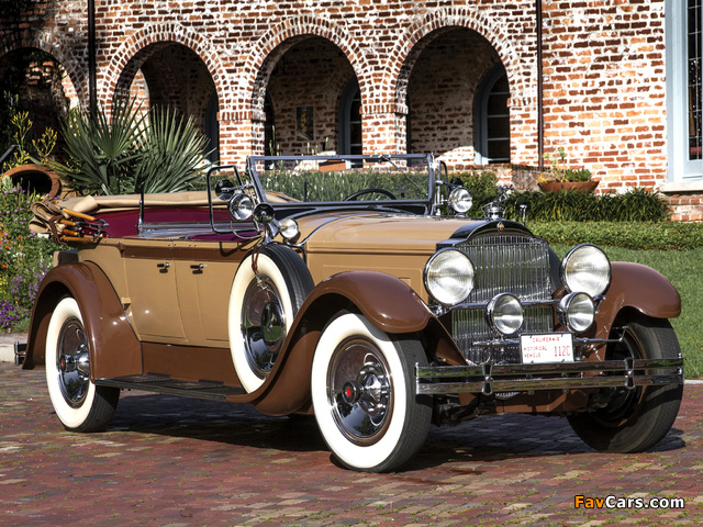 Packard Custom Eight Dual Cowl Phaeton (640-341) 1929 wallpapers (640 x 480)