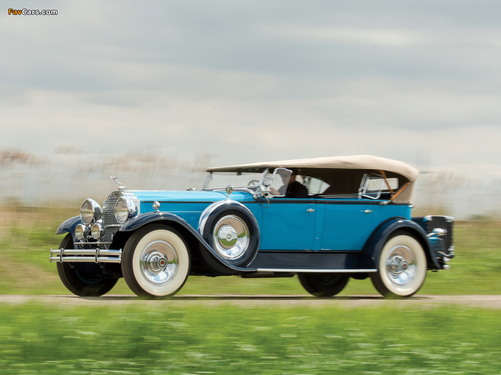 1930 Packard Custom Eight Sport Phaeton (740-441) 1929–30 wallpapers (1024 x 768)