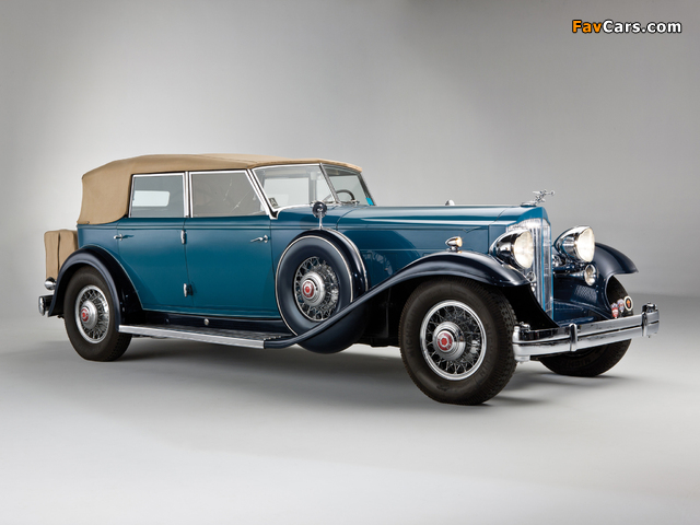 Images of Packard Individual Custom Twelve Convertible Sedan by Dietrich (906-2070) 1932 (640 x 480)