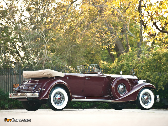 Photos of Packard Custom Twelve Sport Phaeton by Dietrich (1006-3069) 1933 (640 x 480)