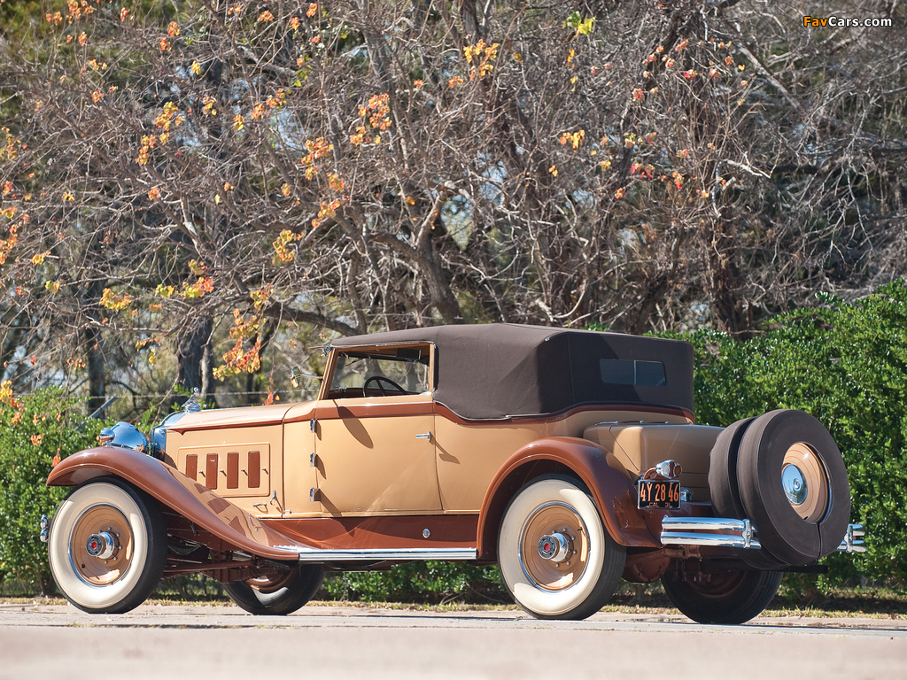 Packard Deluxe Eight Convertible Victoria by Waterhouse (840) 1931 pictures (1024 x 768)