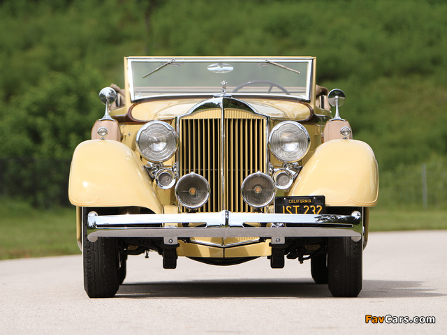 Images of Packard Eight Convertible Victoria 1934 (640 x 480)
