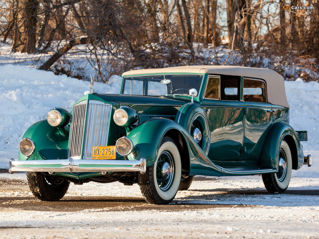 Images of Packard Eight Convertible Sedan (1402-963) 1936 (1024 x 768)