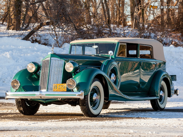 Images of Packard Eight Convertible Sedan (1402-963) 1936 (640 x 480)