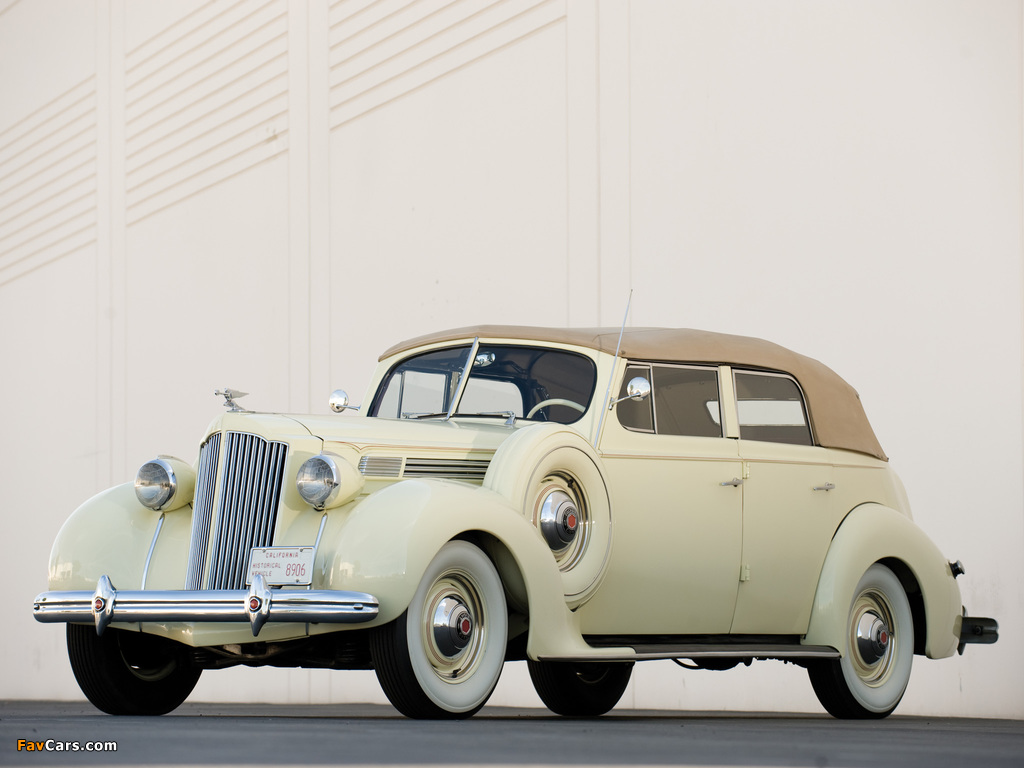 Images of Packard Eight Convertible Sedan (1601-1197) 1938 (1024 x 768)