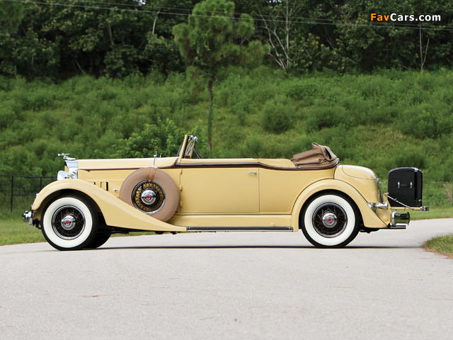 Packard Eight Convertible Victoria 1934 pictures (640 x 480)