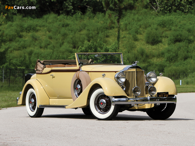 Packard Eight Convertible Victoria 1934 pictures (640 x 480)