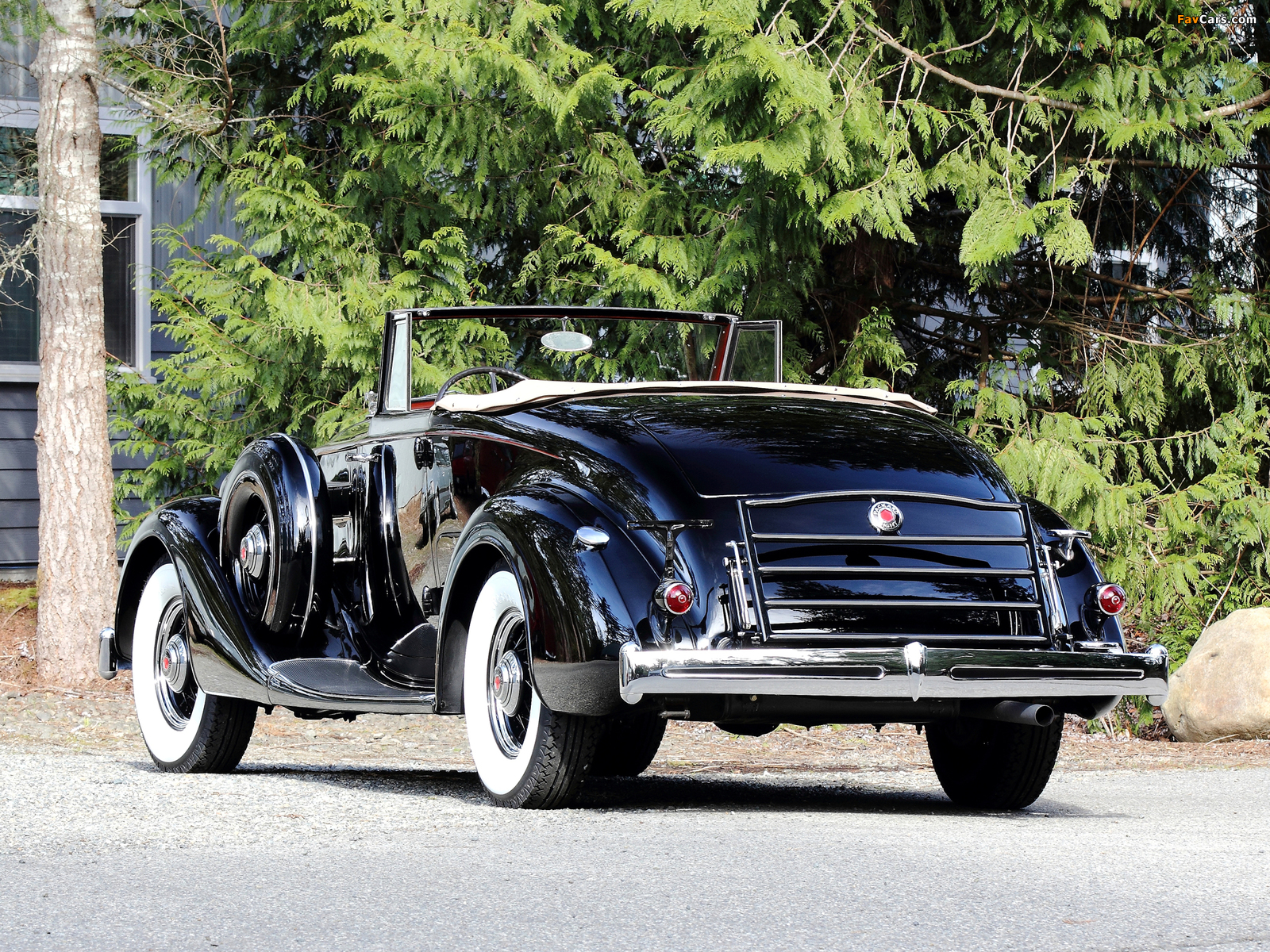 1936 Packard Eight Coupe Roadster (1402-919) 1935–36 pictures (1600 x 1200)