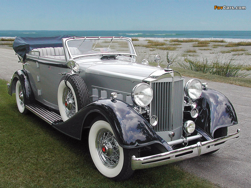 Pictures of Packard Eight Convertible Sedan 1934 (800 x 600)