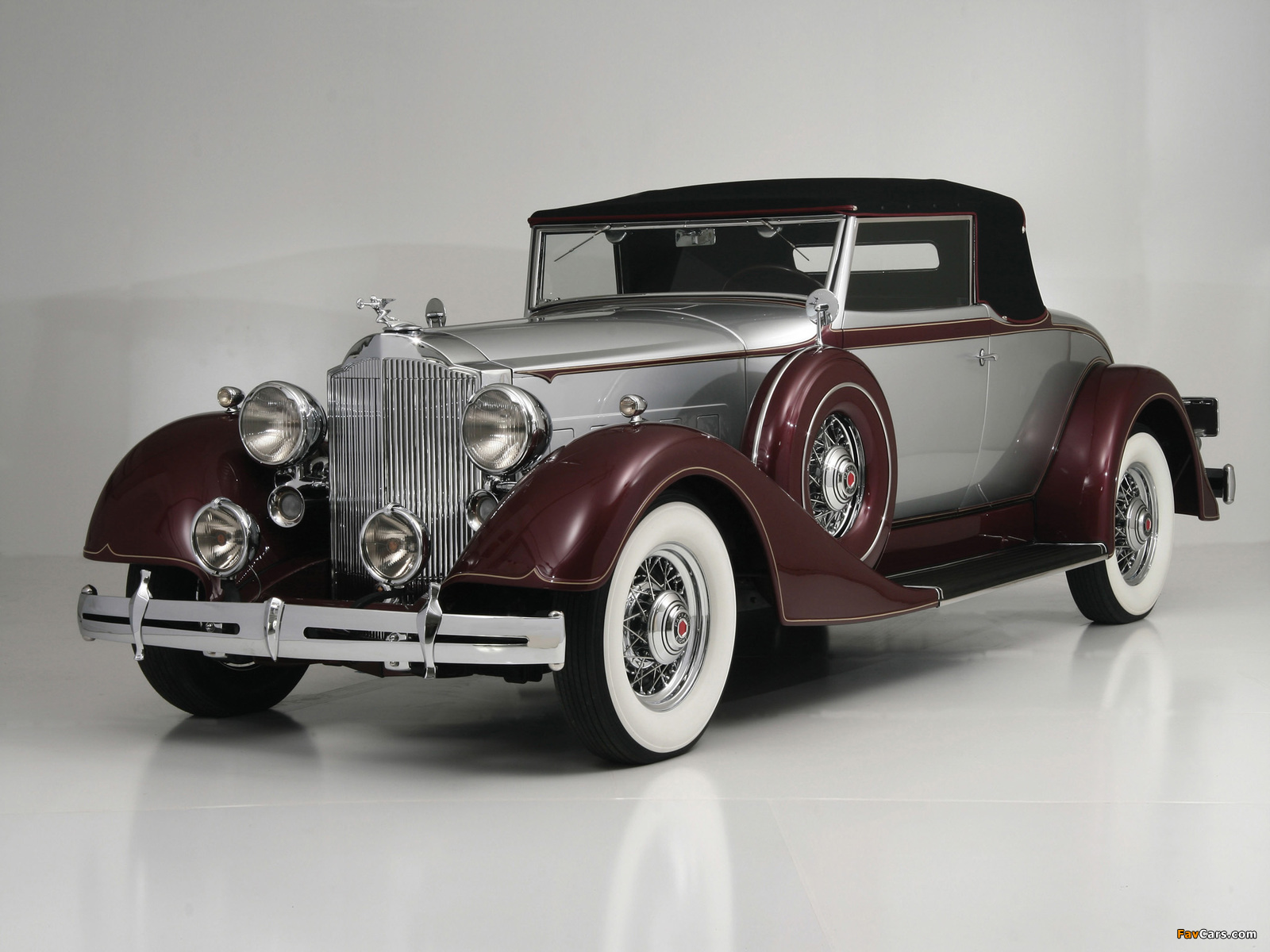 1934 Packard Eight Coupe Roadster (1101-719) 1933–34 wallpapers (1600 x 1200)