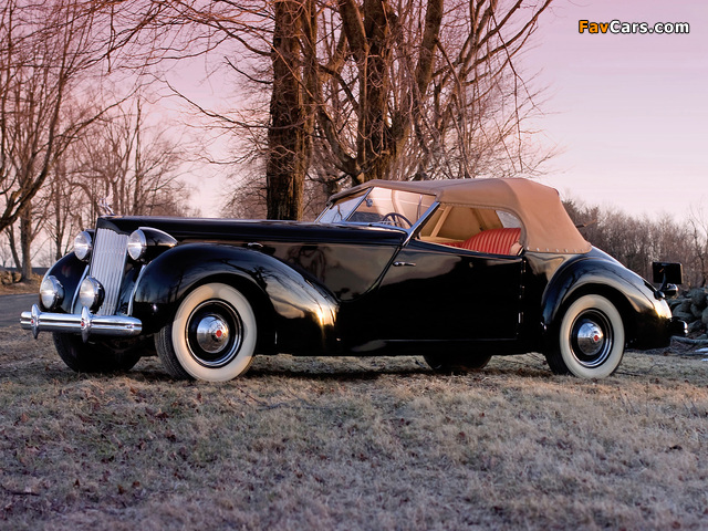 Packard Eight Convertible Victoria by Darrin 1938 wallpapers (640 x 480)