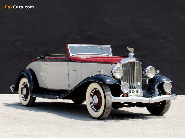 Packard Light Eight Coupe Roadster (900-559) 1932 wallpapers (640 x 480)